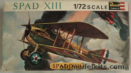 Revell 1/72 Spad XIII - Great Britain Issue, H627 plastic model kit